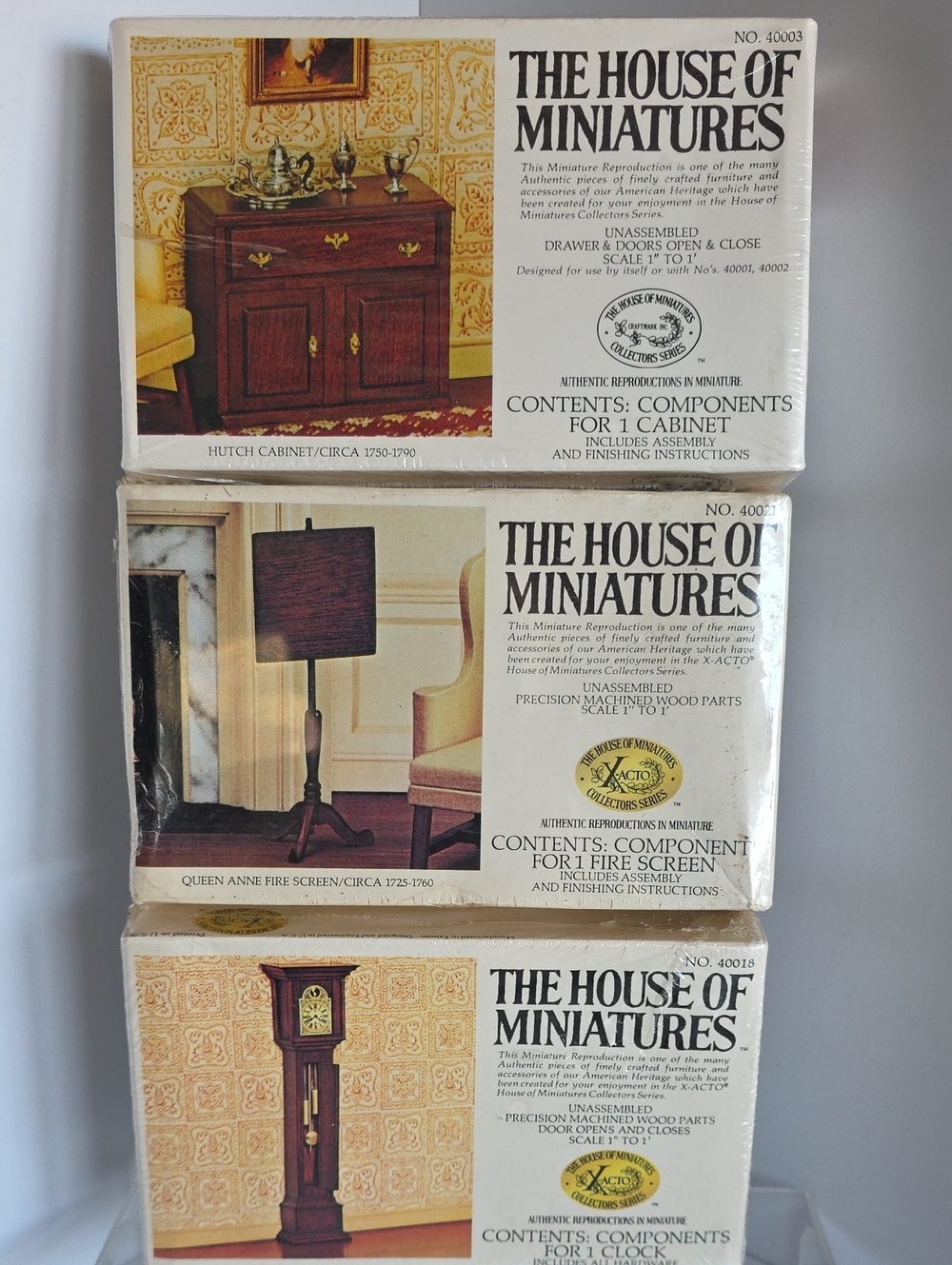 Lot Of 3 House Of Minatures Doll House Furniture 40003/40021/40018 Sealed Box